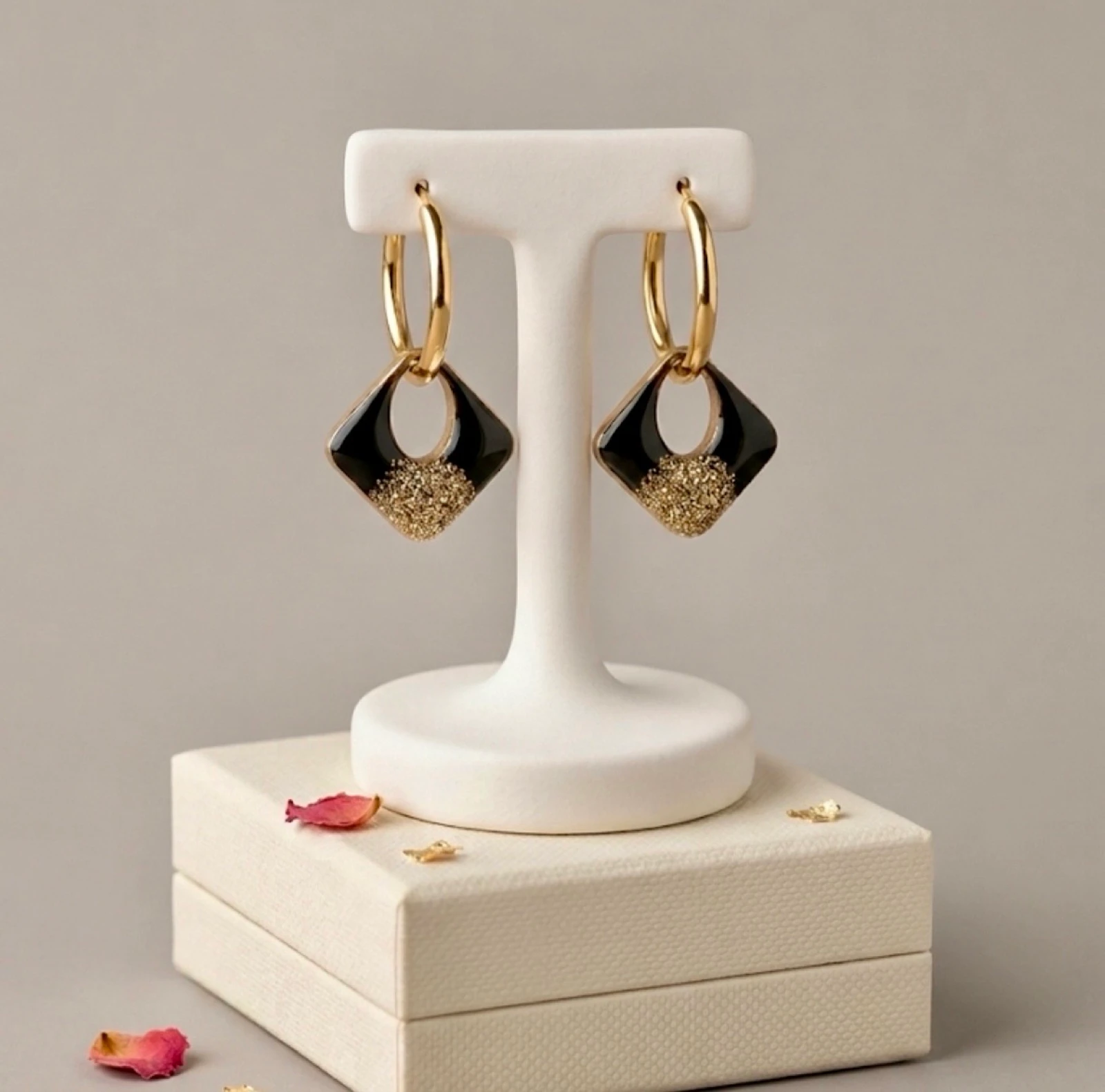 Boucles d’oreilles charms interchangeables 